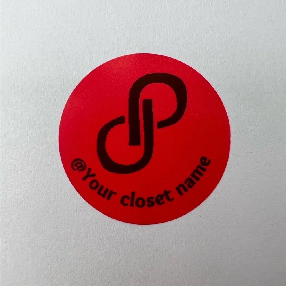 100 pcs poshmark stickers 2in| Custom stickers round stickers packaging
